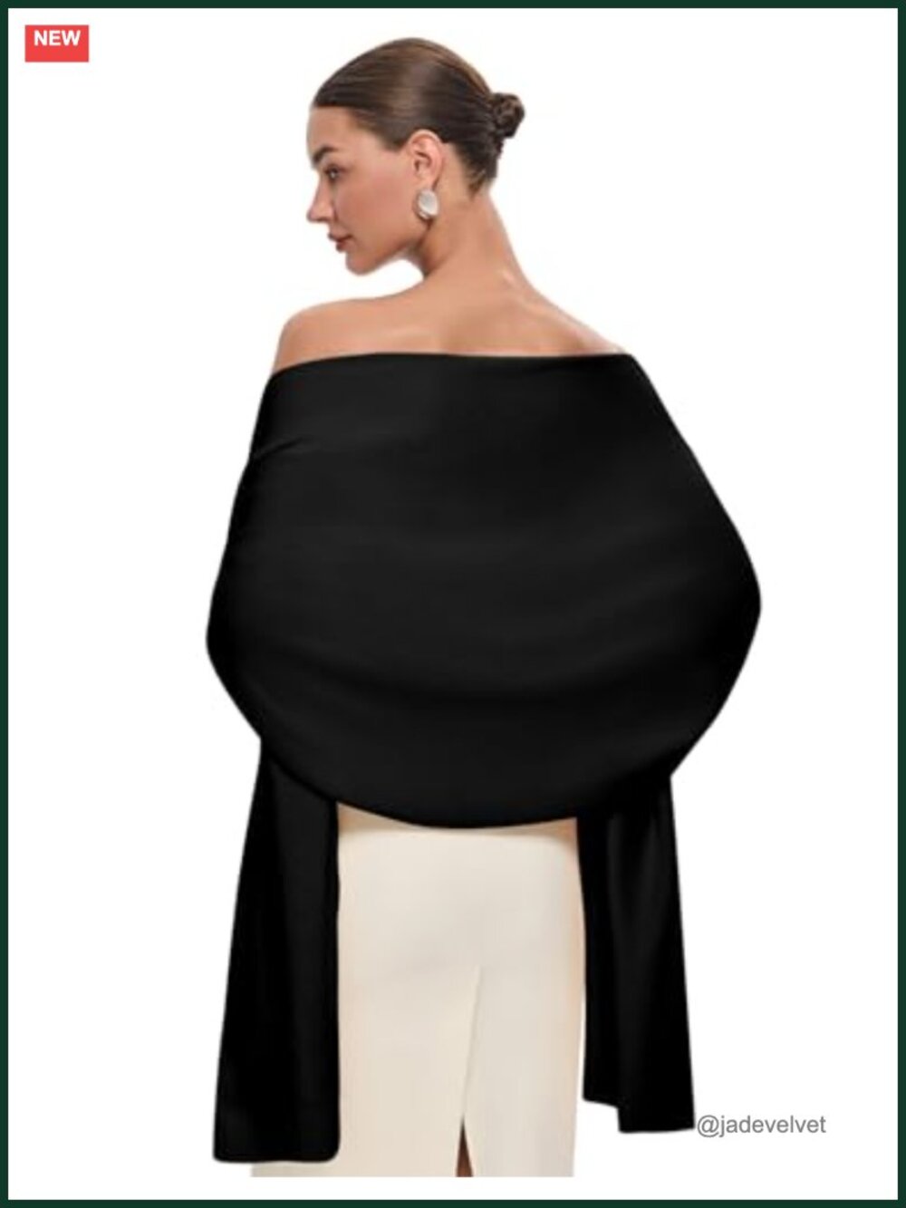 Women's Pashmina Shawl Wrap, 79-inch Extra Long Winter Bridal Evening Scarf